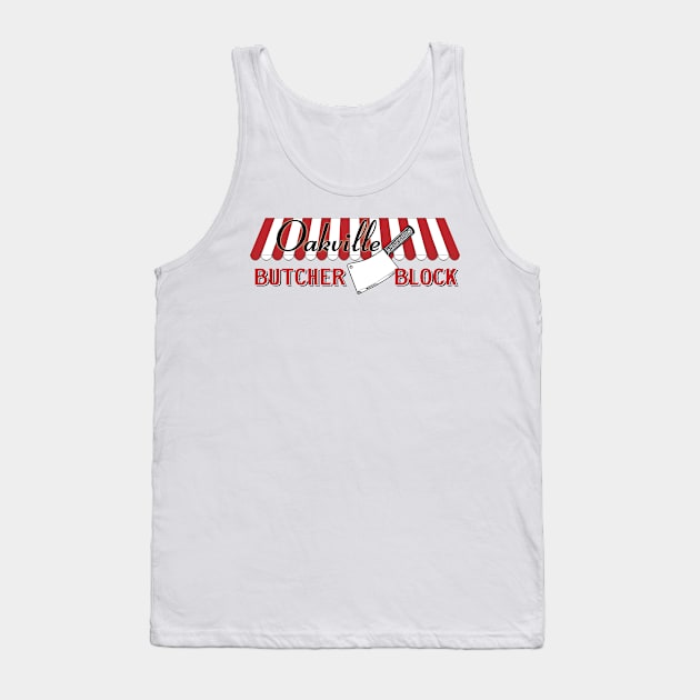 Small Logo Front / Large Back Tank Top by cuddyz